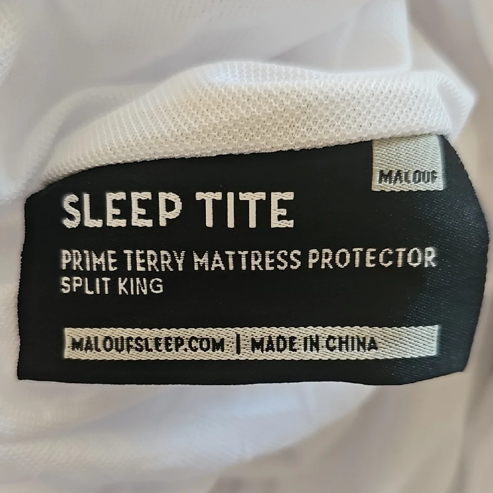 Not used Sleep Tite prime terry Mattress Protector SPLIT KING universal fit